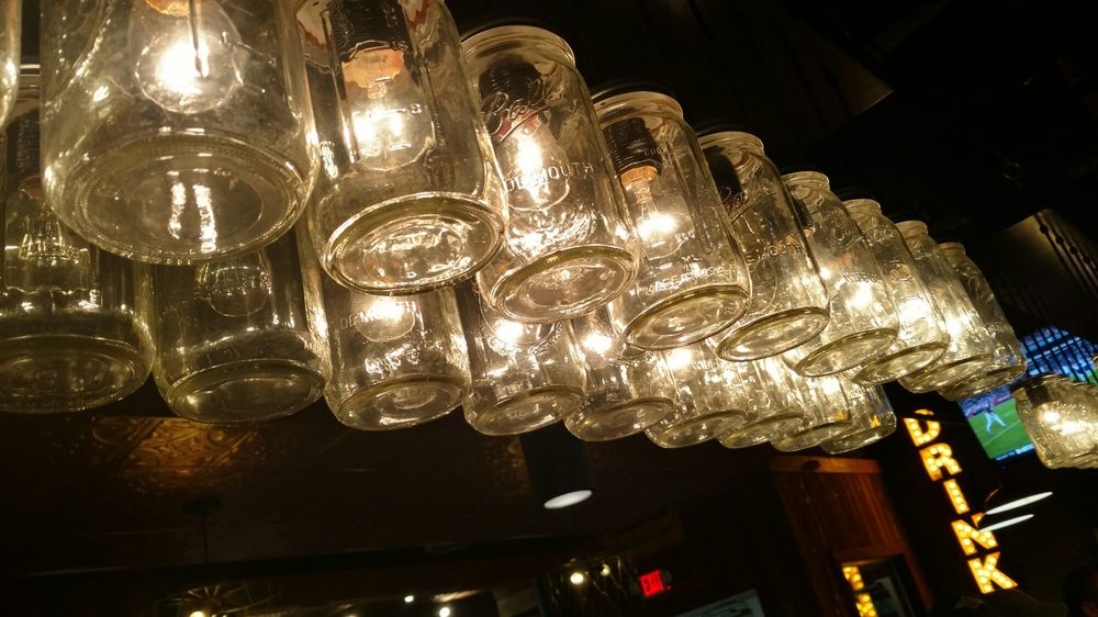 Neat Mason Jar Light Fixture Yelp Photo Of Lo S En Waffles Omaha Ne United States