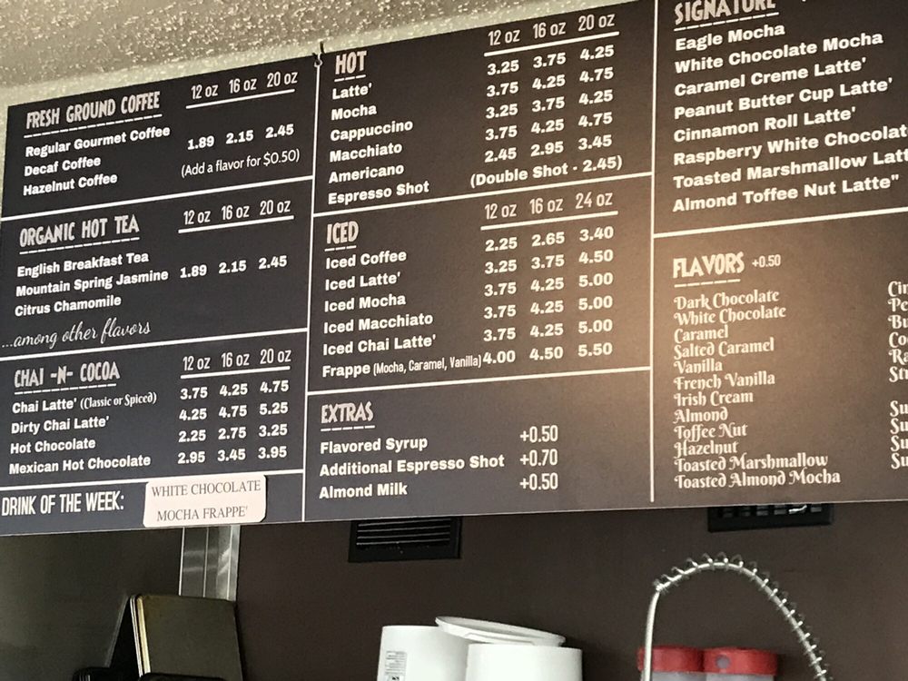 Drinks Menu Yelp