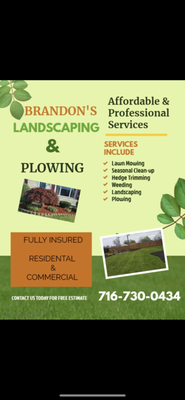 Brandon‘s Landscaping And Plowing