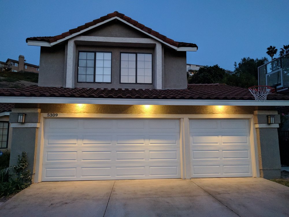 Garage Door Downlights Garage Door Downlights
