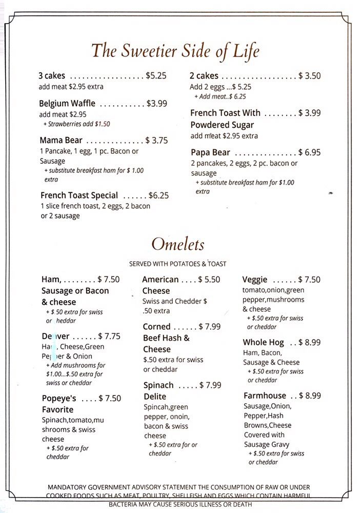 J Somethings Restaurant Menu J Somethings Restaurant Menu