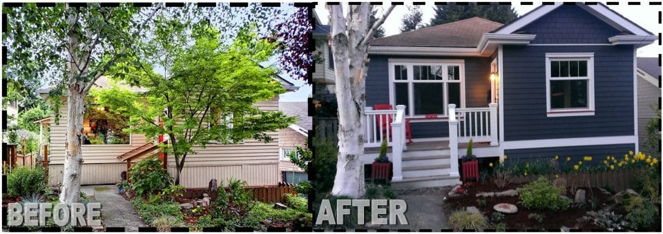 Before After Front Porch Remodel 2017 Yelp Photo Of Workbench Building Design Seattle Wa United States Before After