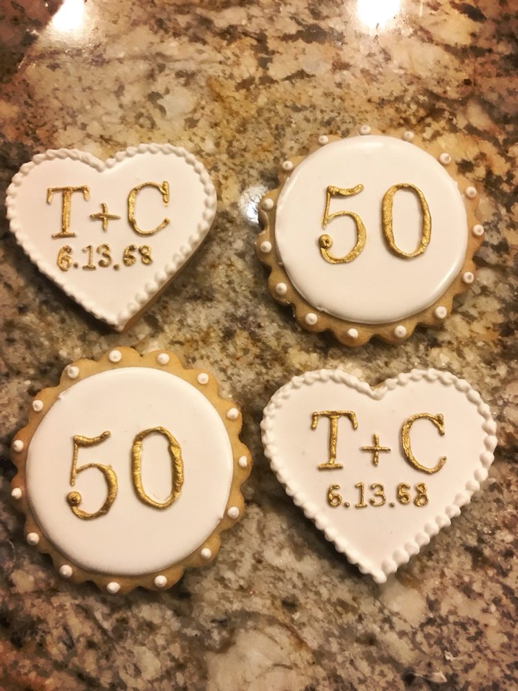 50th Wedding Anniversary Cookies Yelp Photo Of Fun Size Bakes Corona Ca United States 50th Wedding Anniversary