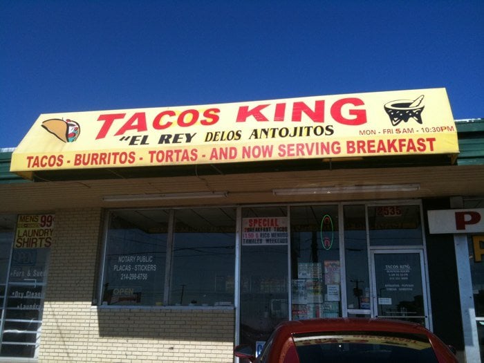 Taco King Mexican 2535 Fort Worth Ave, Oak Cliff, Dallas, TX
