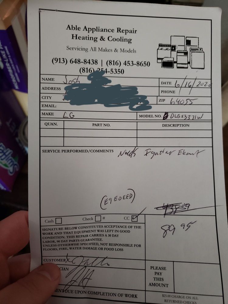 image of business Able Appliance Repair