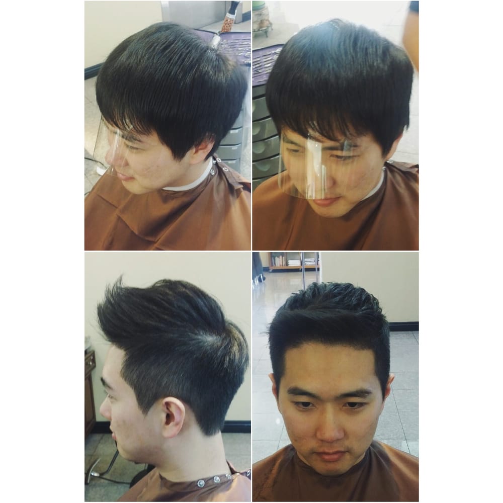 before after soft two block haircut by woogie hillsbeautyclub