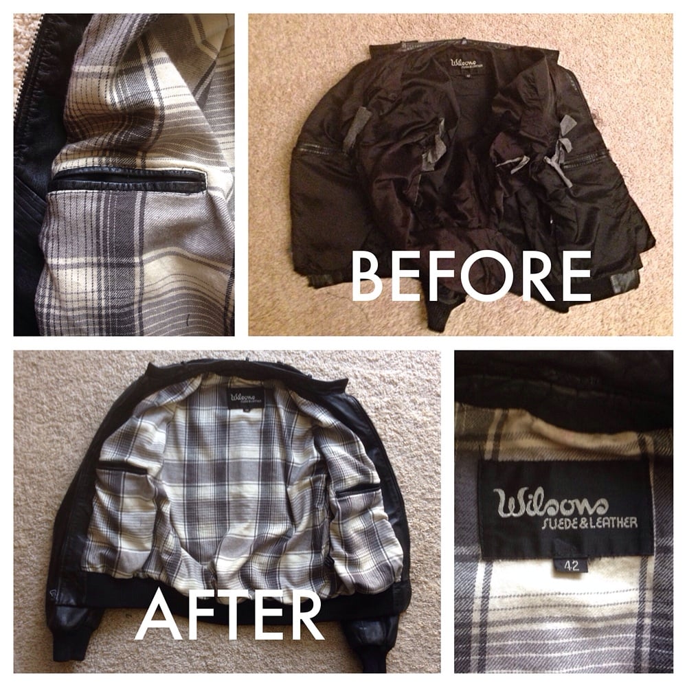 Great Work Done Relining My Leather Jacket With Custom Fabric 12 Photos For Simply Beautiful Alterations