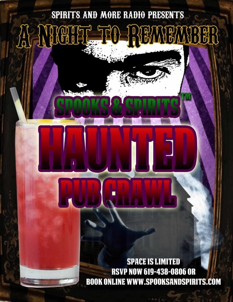 Ghost Tour San Diego - Spooks & Spirits Haunted Pub Crawl
