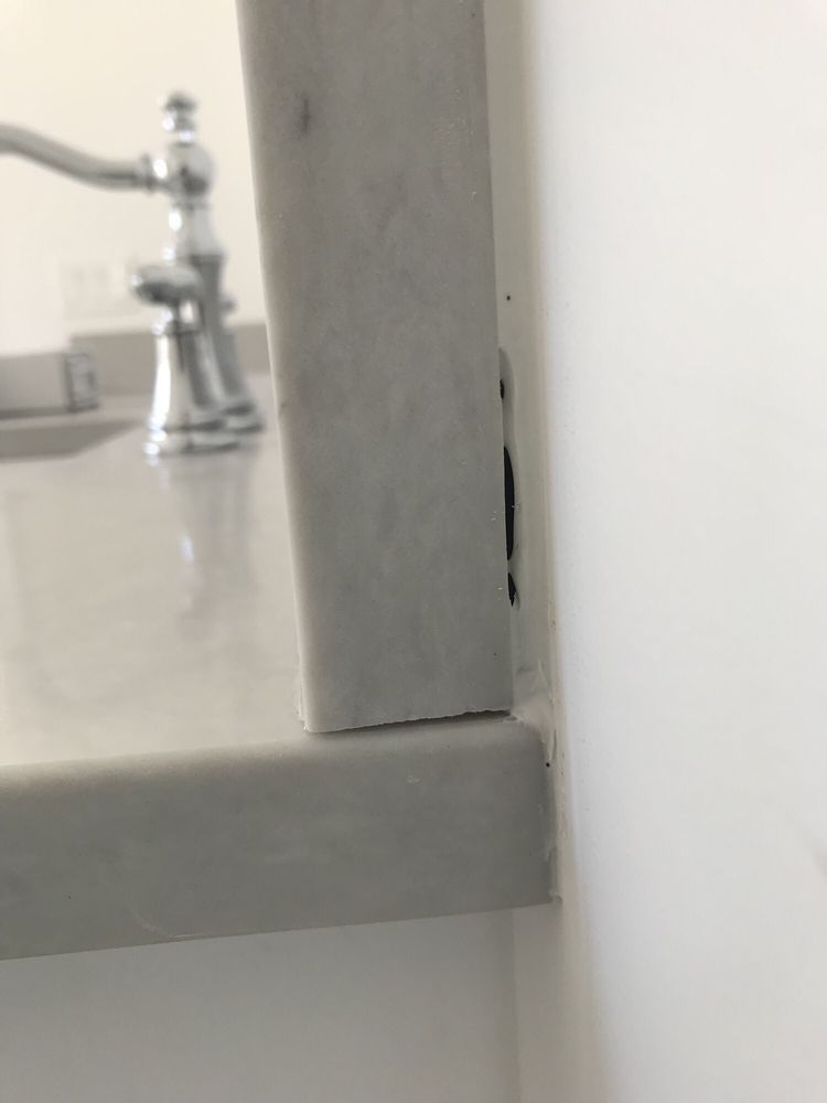 Big Gap Between The Wall And Countertop Owner Said 35 Photos For Hope Kitchen Cabinets Stone Supply