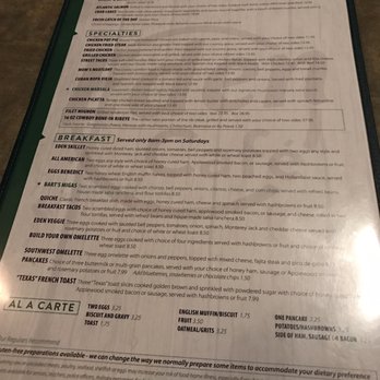Eden Cafe Menu Magnolia Tx Eden Cafe Menu Magnolia Tx