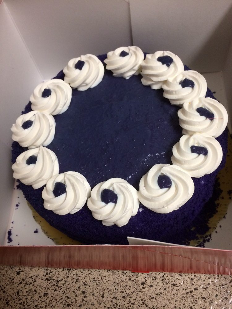 Ube (purple yam) cake, 24.99. Yelp