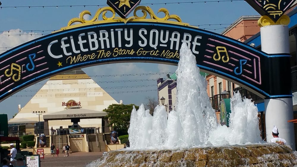 Celebrity Square Has A Fountain By The Sign That Is Great For Photo Of Broadway At The Beach Myrtle Sc United States Celebrity