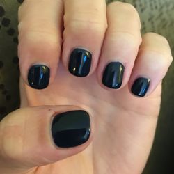 Exotic Nails 11 Reviews Nail Salons 27243 Wolf Rd Bay Village Photo Of Exotic Nails Bay Village Oh United States Manicure With Dark