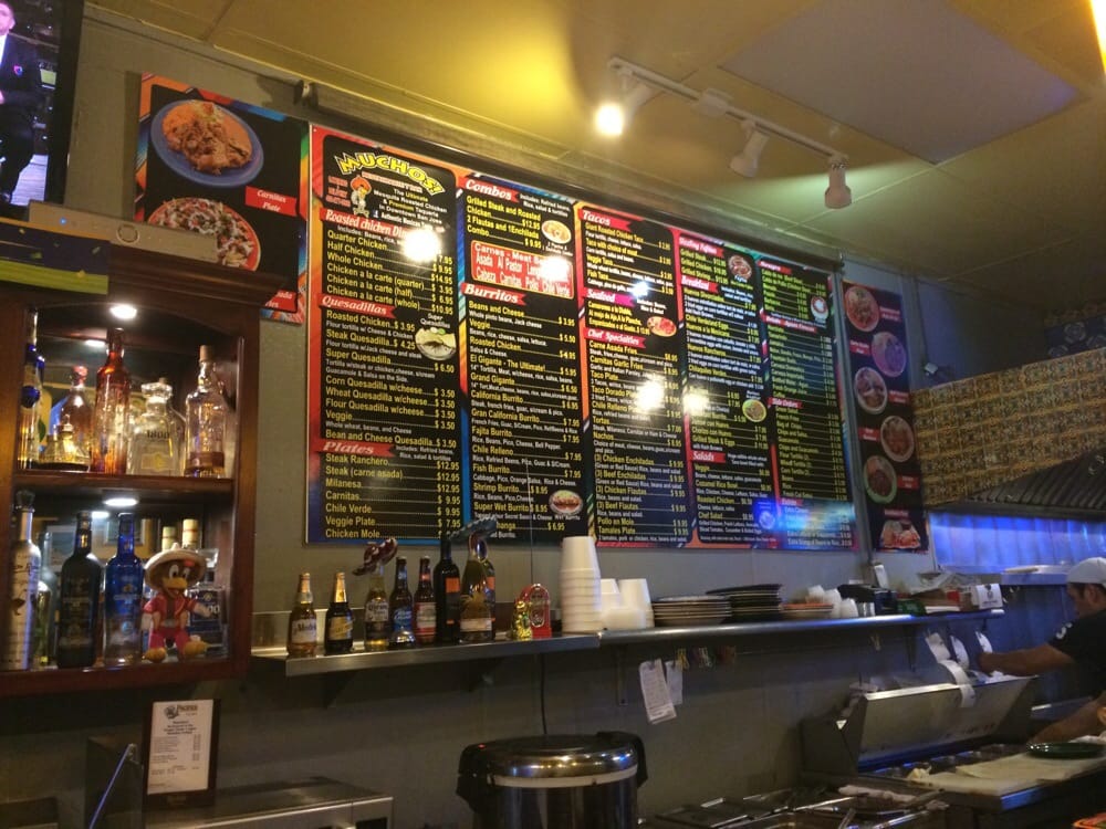 Muchos Mexican Bar Restaurant Menu Muchos Mexican Bar Restaurant Menu
