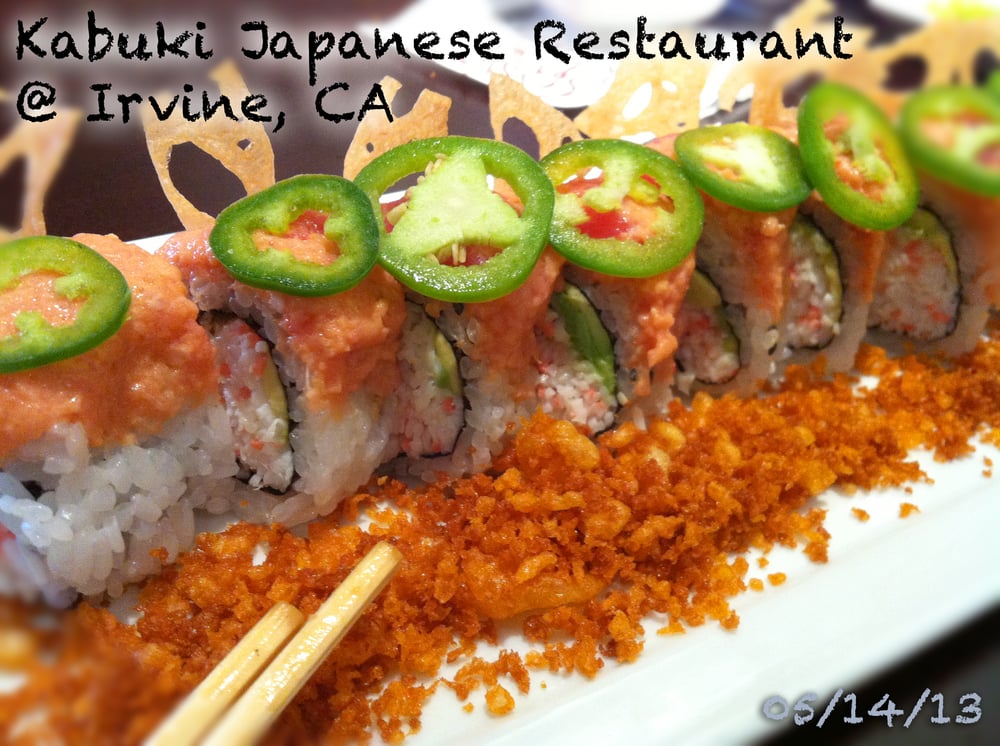 Lotus On Fire Roll 10 95 Yelp Photo Of Kabuki Anese Restaurant Irvine Ca United States Lotus On Fire