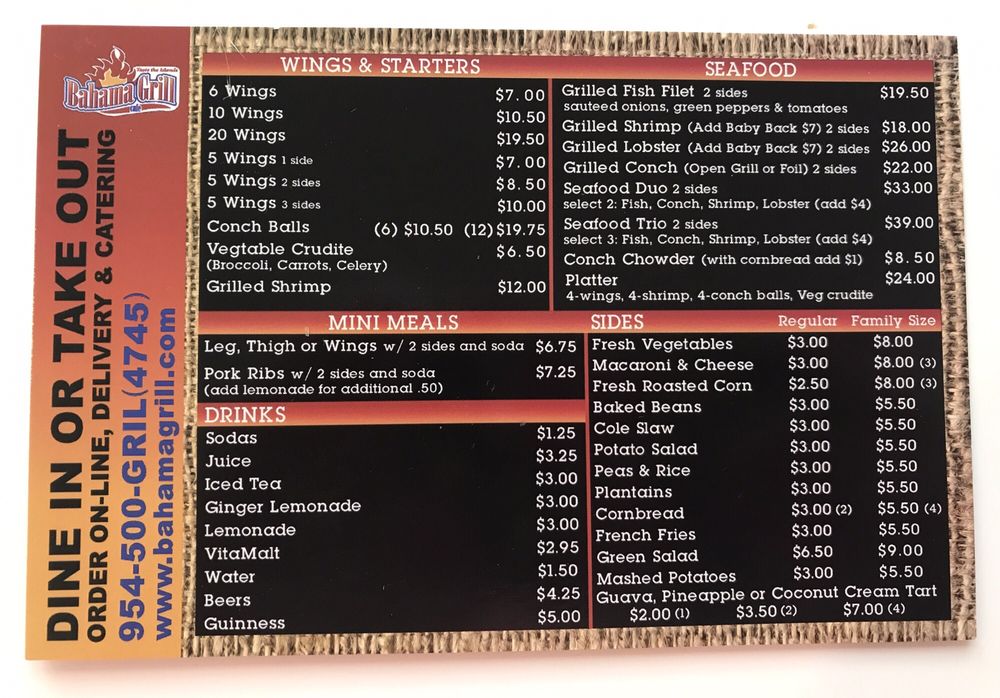 Bahama Grill 51 Photos & 15 Reviews Caribbean 7619 Sr 7, Parkland