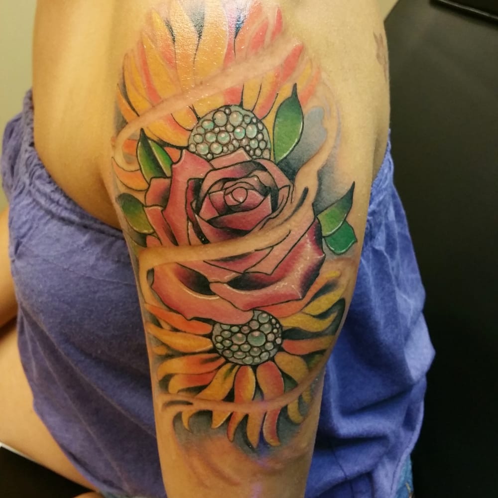 rose and sunflowers done by zander thorn yelp rose and sunflowers done by zander thorn yelp
