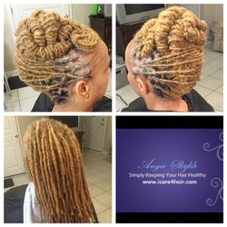 Micro ring extensions in thin hair Micro ring extensions in thin hair