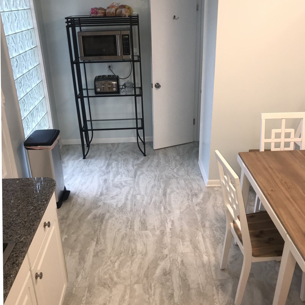 Luxury Vinyl Tile In Kitchen Yelp