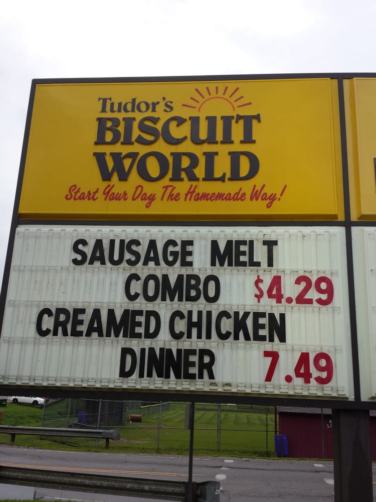 Tudor’s Biscuit World Breakfast & Brunch 18 Williams Dr, Spencer