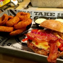 the works 47 photos 50 reviews burgers 1794 liverpool road the works reviews