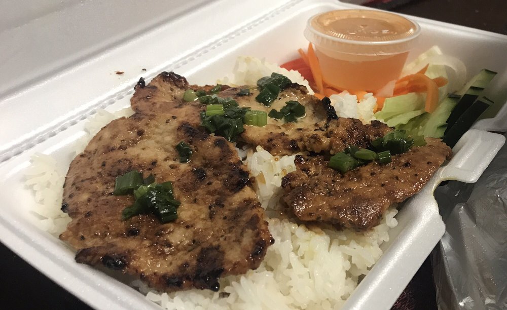Photo of Bo Ne Restaurant - Woodbury, NJ, United States. Pork with rice