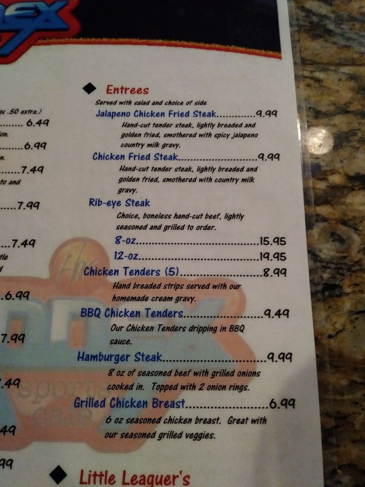 Online Menu Of Annex Sports Cafe Restaurant Woodward Oklahoma Menu Of Annex Sports Cafe Restaurant