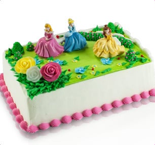 Disney Princess Garden Royalty Cake