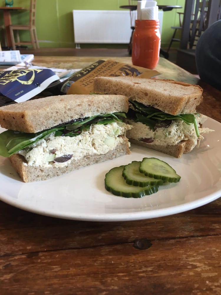 Caitie's Chicken Salad sandwich on wheat. Yelp