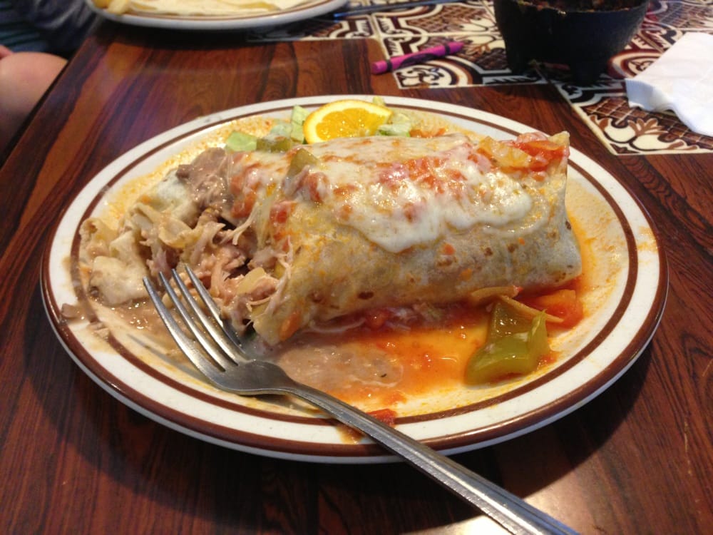 Wet Burrito. Great price. Yelp