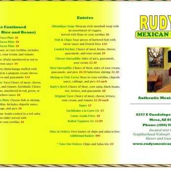 Rudy’s Mexican Grill - 25 Photos & 39 Reviews - Mexican - 8257 E ...