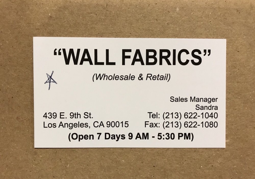 Wall Fabric 25 Reviews Fabric Stores 439 E 9th St, Downtown, Los
