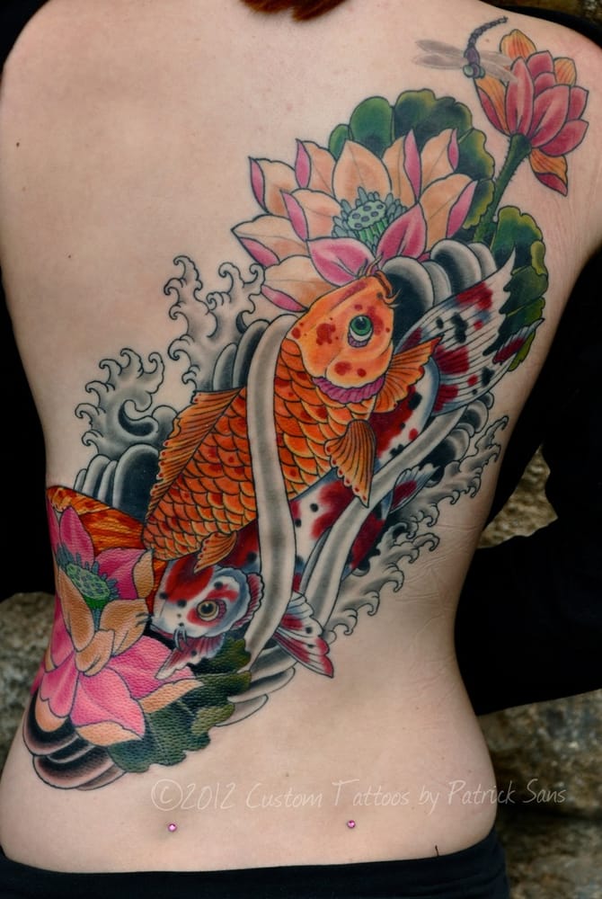 koi fish backpiece tattoo patrick sans yelp koi fish backpiece tattoo patrick sans yelp