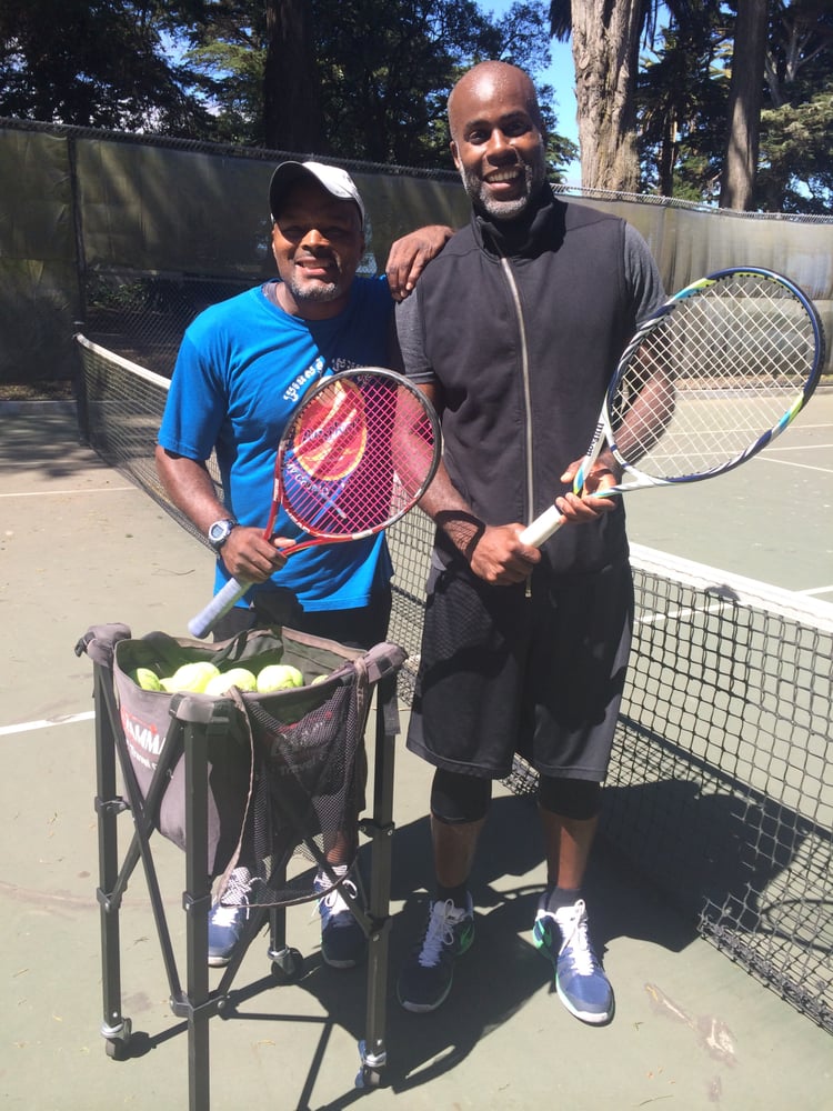 Tennis Lessons By Mcclain - San Francisco, CA, United States. coach Mcclain and client Michael Jackson