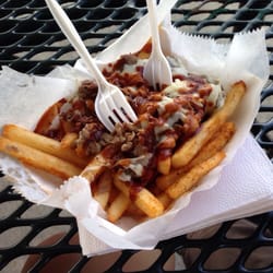 Photo of Groovy Guys Fries - Indianapolis, IN, United States. Steak and cheese $7