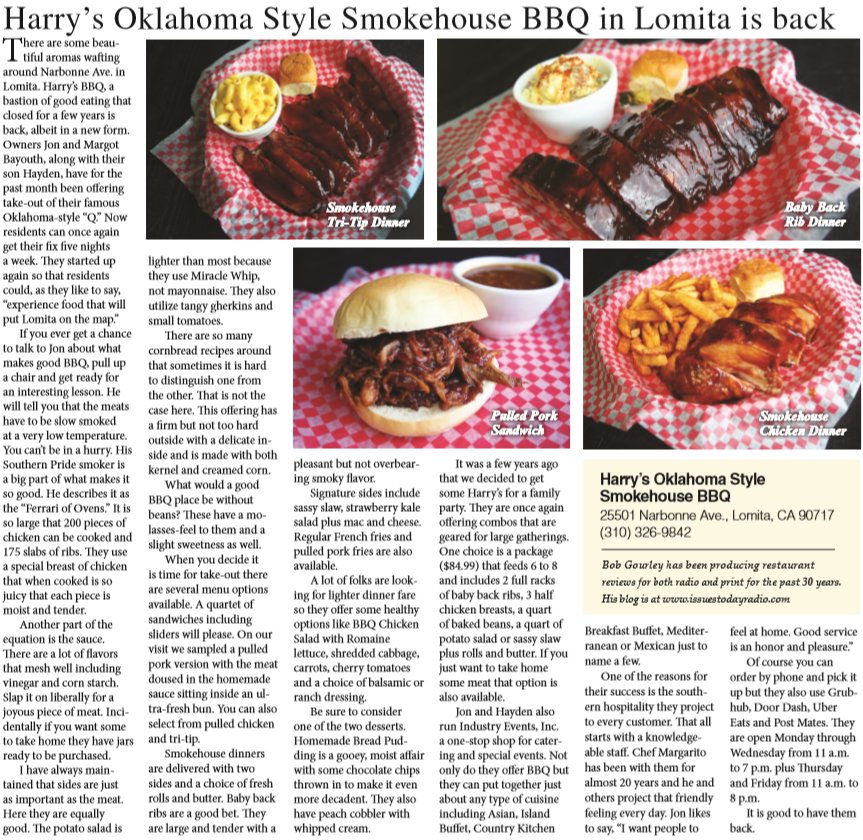 Harry's Oklahoma Style Smokehouse BBQ