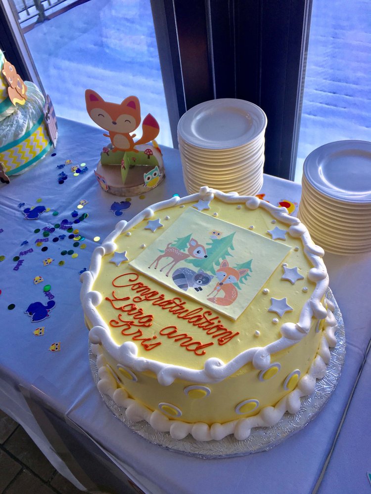 Woodland themed baby shower cake - Yelp