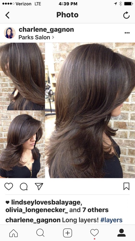 Long Layers On Curly Hair Beautiful Blow Dry Yelp