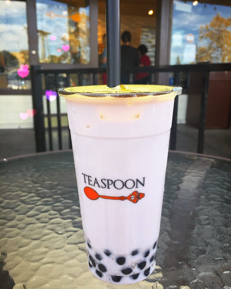 My new addiction...Taro Lover milk tea, with honey boba! Yelp