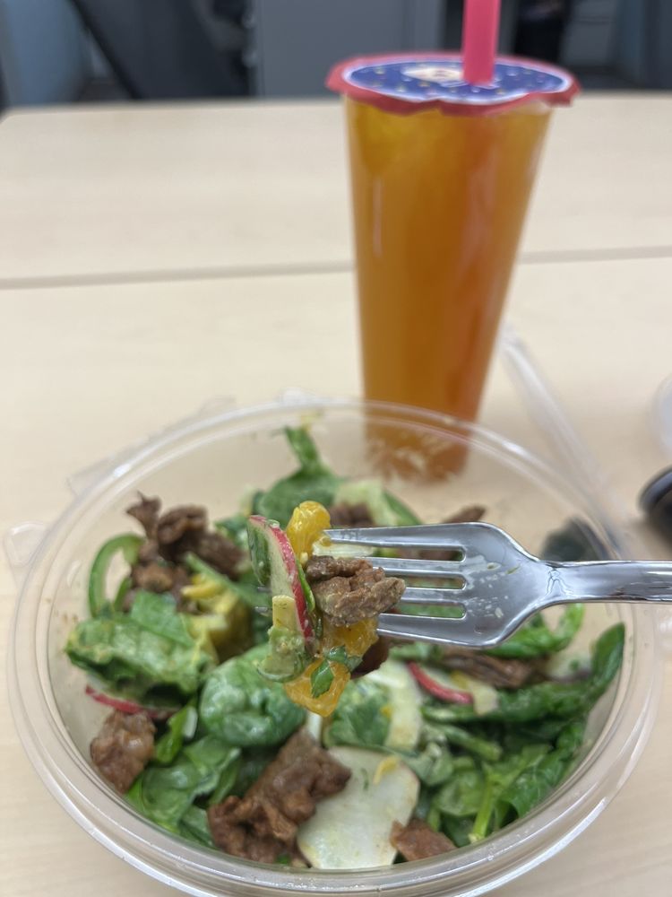 Fresh salads and tea