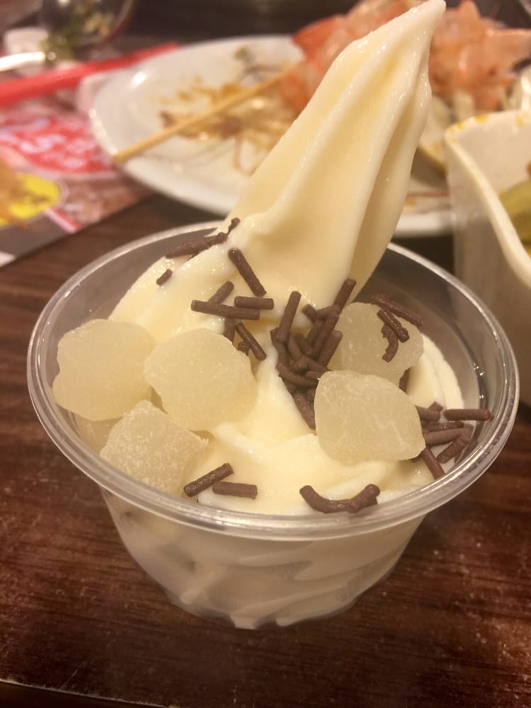 Soft Serve Ice Cream With Mochi And Chocolate Sprinkles Soft Serve Ice Cream With Mochi And Chocolate Sprinkles