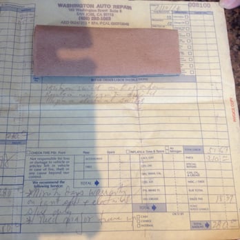 washington auto repair auto repair 165 washington st downtown auto repair receipt
