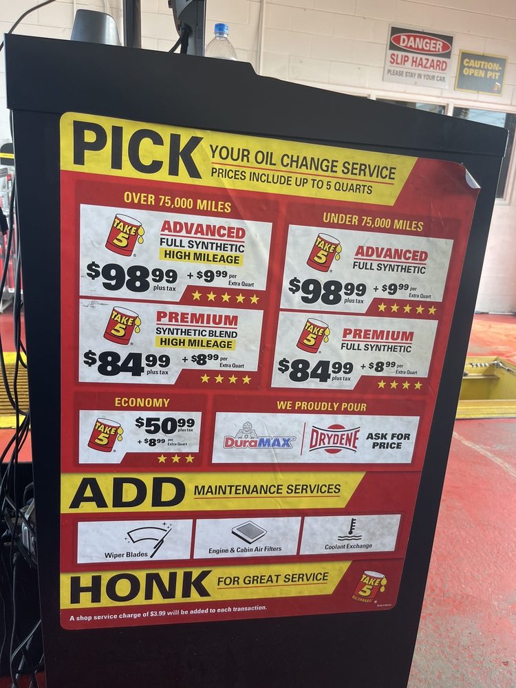 Take 5 Oil Change