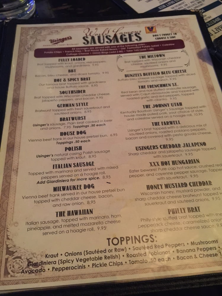 brat house menu menu yelp brat house menu menu yelp