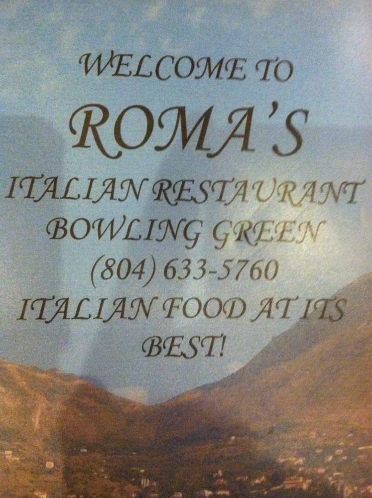 Roma S Italian Restaurant Pizza Bowling Green Va Roma S Italian Restaurant Pizza Bowling Green Va