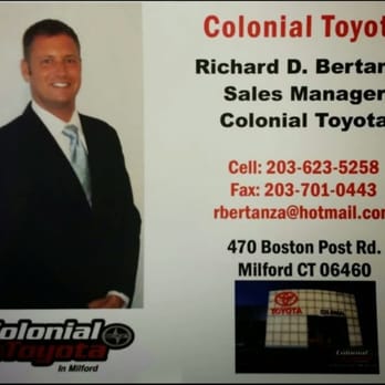 Colonial toyota milford ct coupons