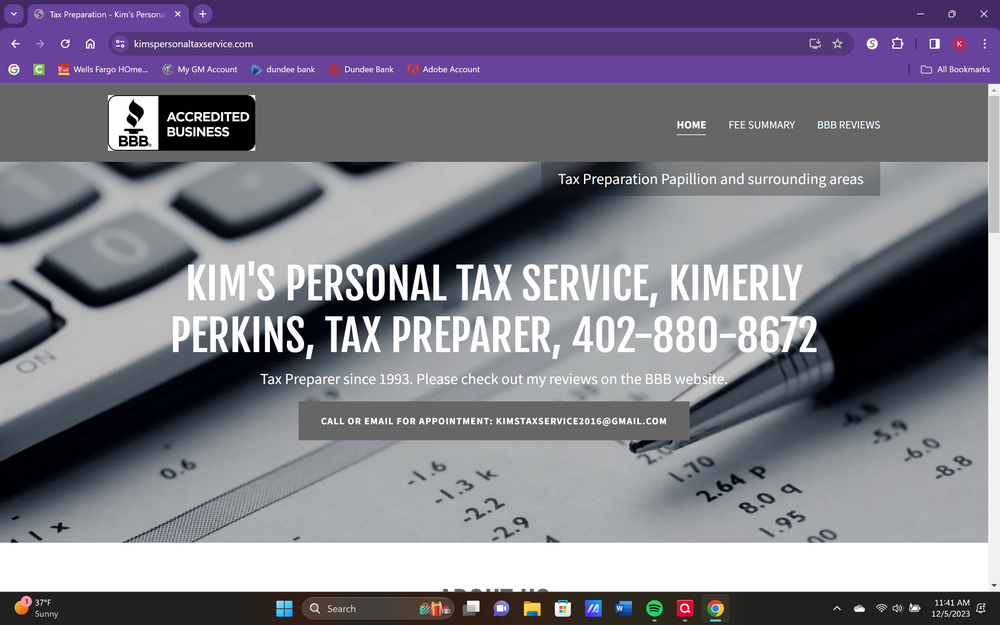 Kim's Personal Tax Service