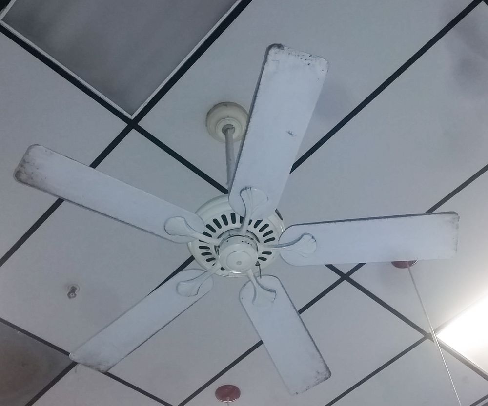 All The Ceiling Fans Are This Dirty Pendant Light Cords Photo Of Cold Stone Creamery Thousand Oaks Ca United States All The
