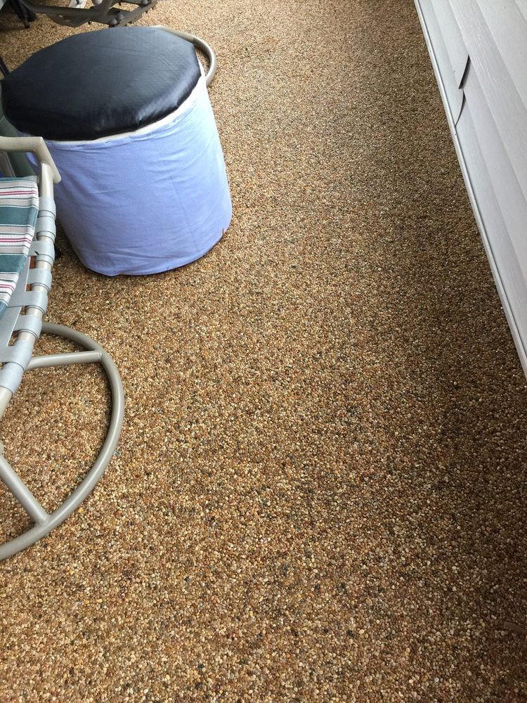 image of business pebblestone concrete resurfacing