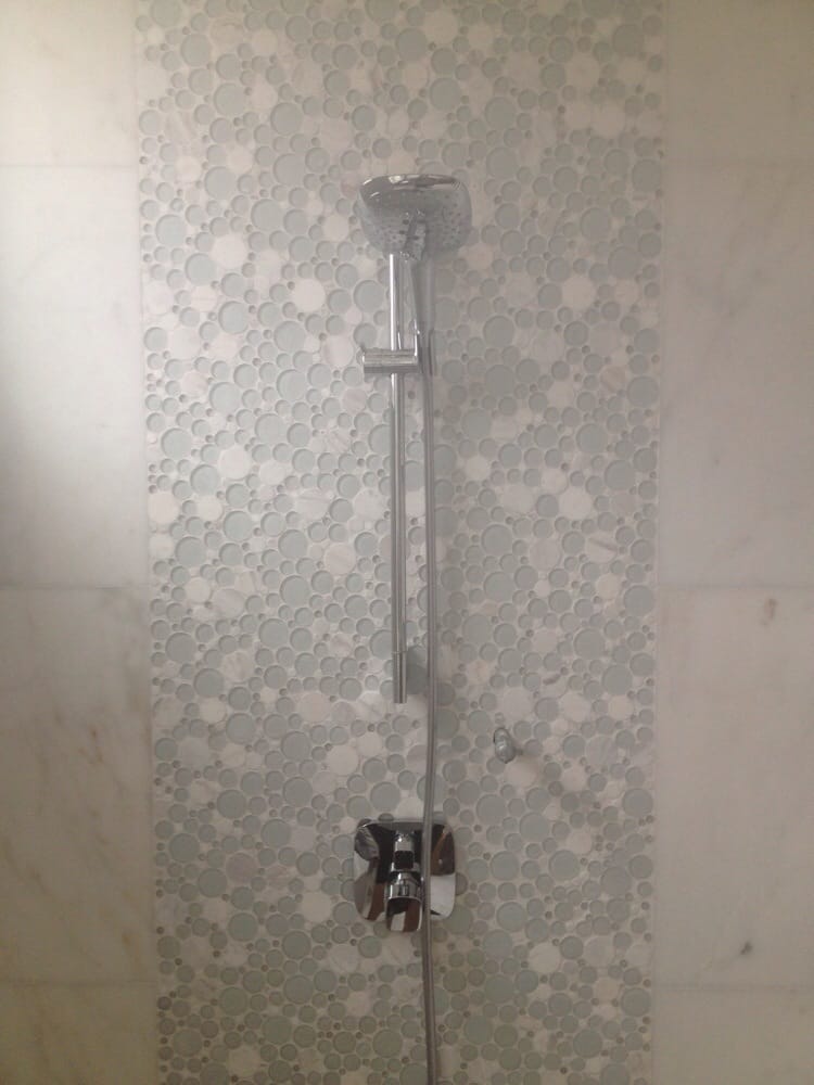 White Carrera Marble With Bubble Gl Tile Yelp Photo Of Refined Tile Solutions San Go Ca United States White Carrera